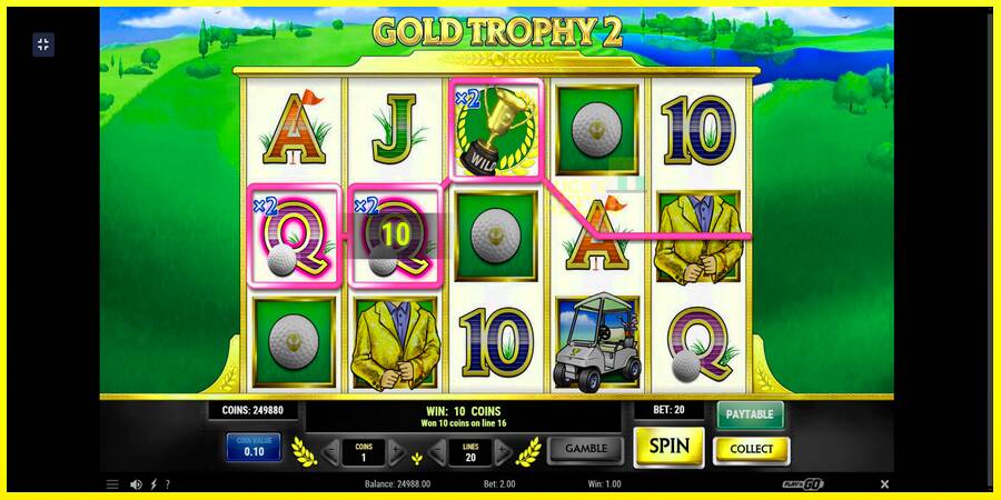 Gold Trophy 2 מכונת משחק לכסף, תְמוּנָה 2