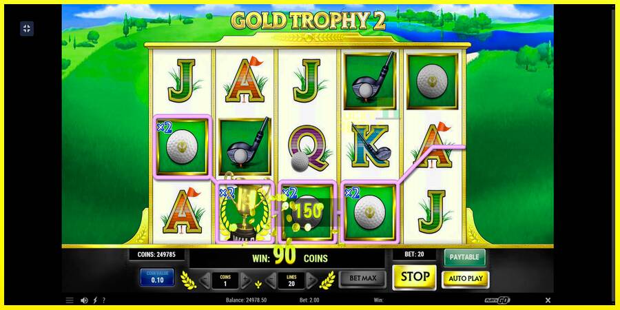 Gold Trophy 2 מכונת משחק לכסף, תְמוּנָה 4