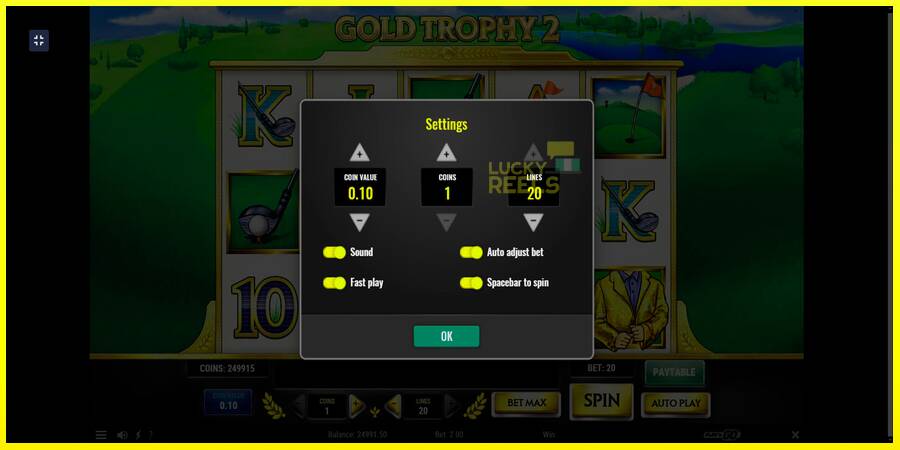 Gold Trophy 2 מכונת משחק לכסף, תְמוּנָה 7