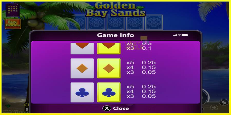 Golden Bay Sands מכונת משחק לכסף, תְמוּנָה 6