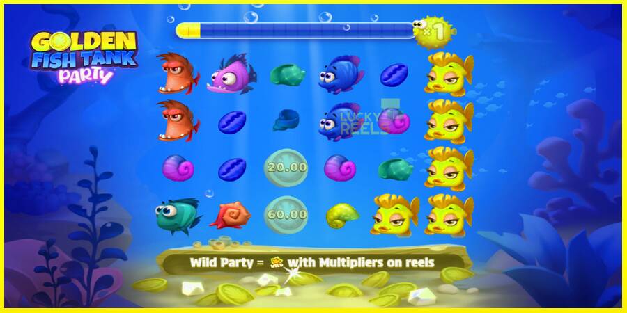 Golden Fish Tank Party מכונת משחק לכסף, תְמוּנָה 3