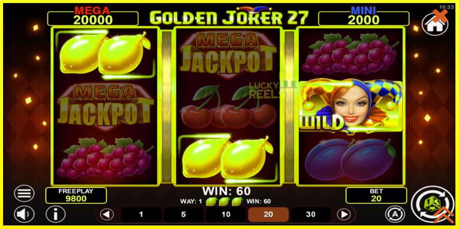 Golden Joker 27 Hold & Win מכונת משחק לכסף, תְמוּנָה 3