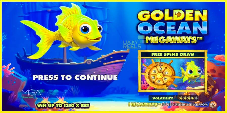 Golden Ocean Megaways מכונת משחק לכסף, תְמוּנָה 1