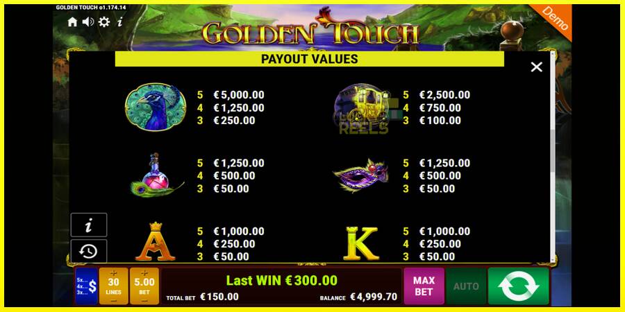 Golden Touch מכונת משחק לכסף, תְמוּנָה 6