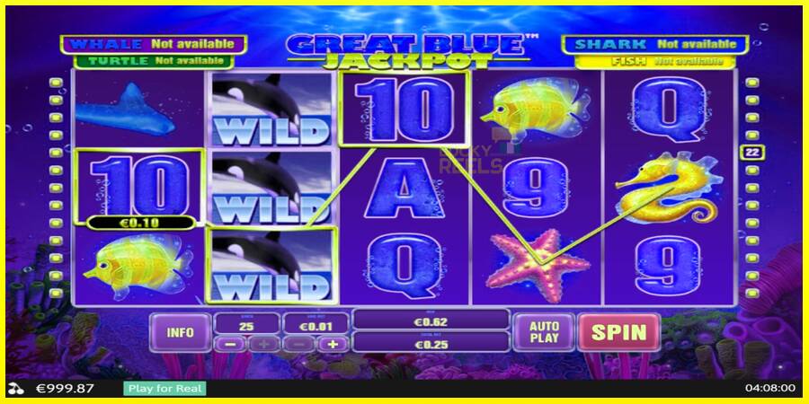 Great Blue Jackpot מכונת משחק לכסף, תְמוּנָה 3