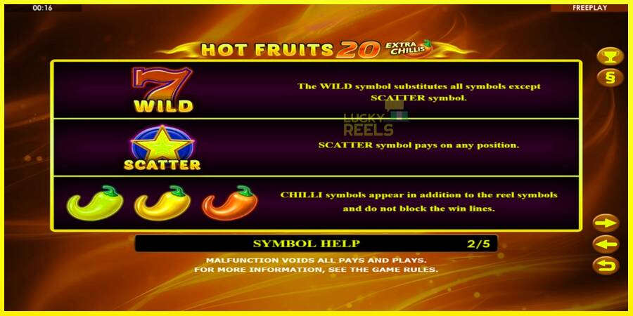 Hot Fruits 20 Extra Chillis מכונת משחק לכסף, תְמוּנָה 5