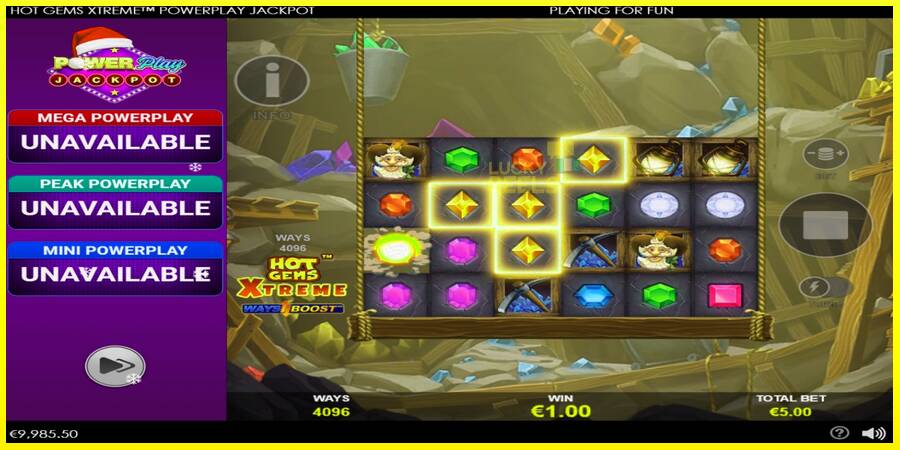 Hot Gems Xtreme PowerPlay Jackpot מכונת משחק לכסף, תְמוּנָה 3