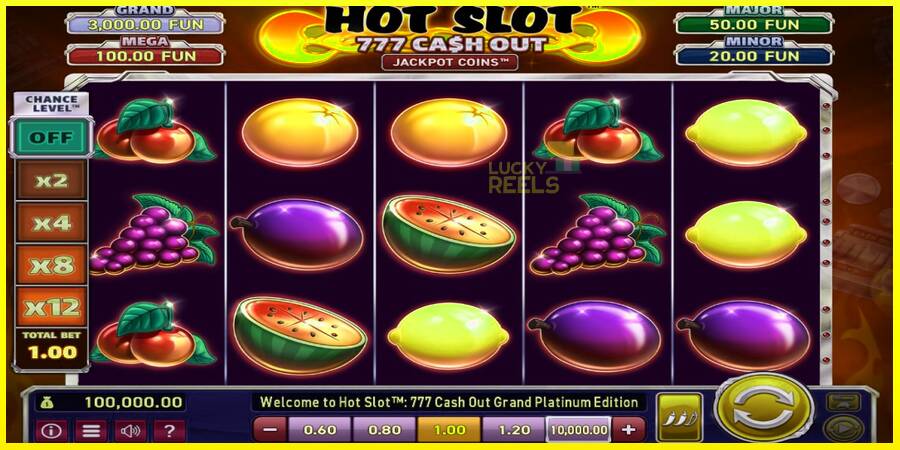 Hot Slot: 777 Cash Out Grand Platinum Edition מכונת משחק לכסף, תְמוּנָה 1