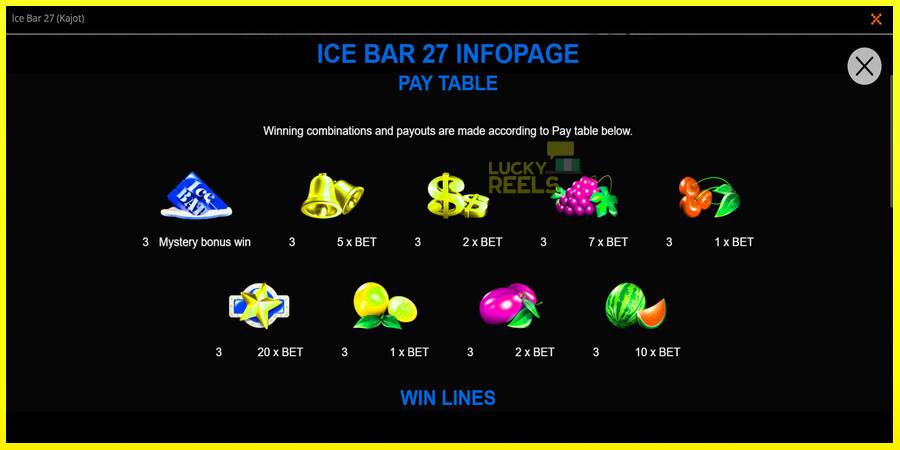 Ice Bar 27 מכונת משחק לכסף, תְמוּנָה 2