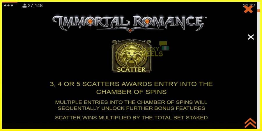 Immortal Romance מכונת משחק לכסף, תְמוּנָה 5