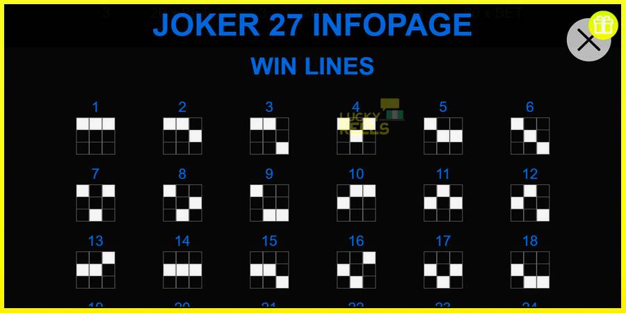 Joker 27 מכונת משחק לכסף, תְמוּנָה 3