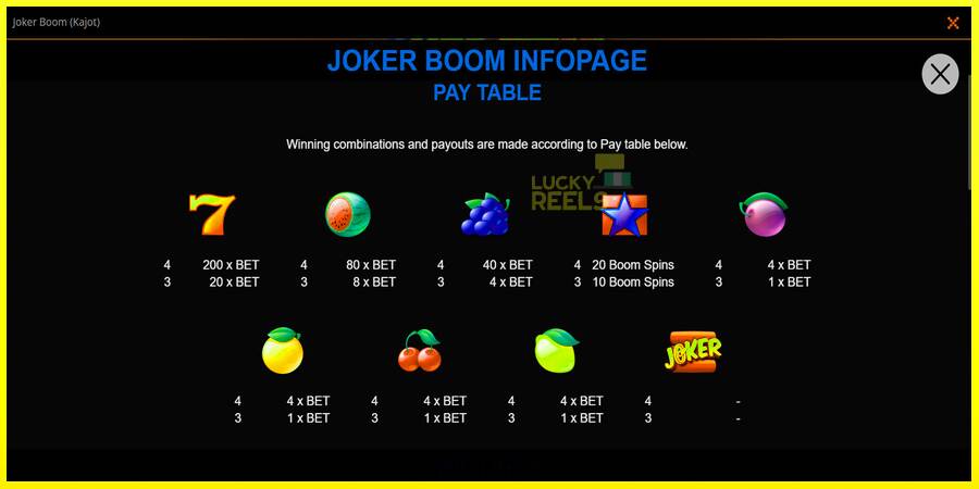 Joker Boom מכונת משחק לכסף, תְמוּנָה 2