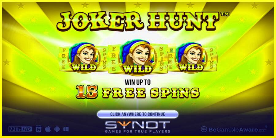 Joker Hunt מכונת משחק לכסף, תְמוּנָה 1