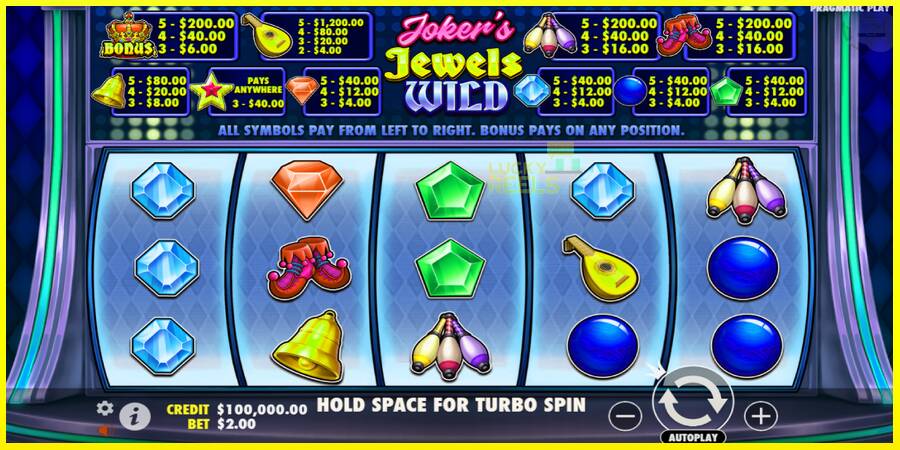 Jokers Jewels Wild מכונת משחק לכסף, תְמוּנָה 1