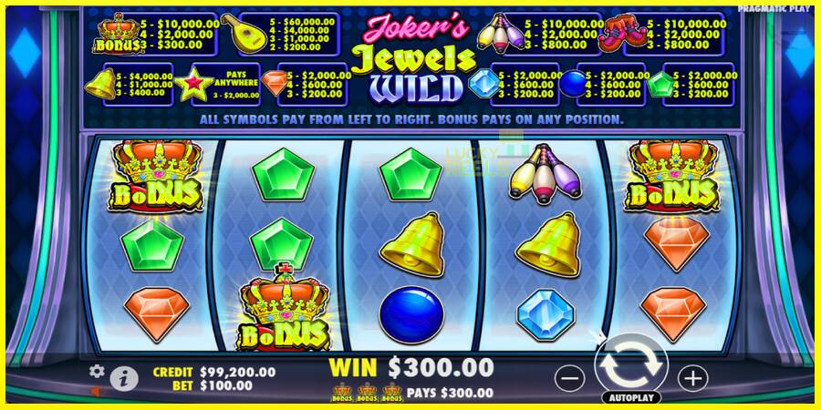 Jokers Jewels Wild מכונת משחק לכסף, תְמוּנָה 4