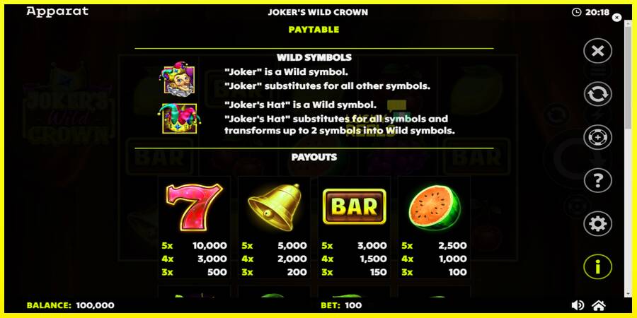 Jokers Wild Crown Diamond Treasures מכונת משחק לכסף, תְמוּנָה 5