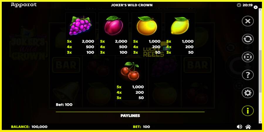 Jokers Wild Crown Diamond Treasures מכונת משחק לכסף, תְמוּנָה 6