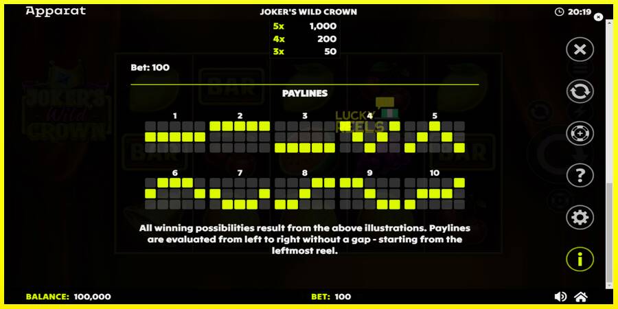 Jokers Wild Crown Diamond Treasures מכונת משחק לכסף, תְמוּנָה 7