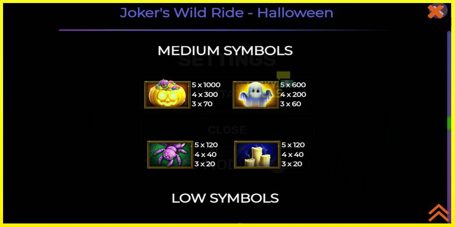 Jokers Wild Ride Halloween מכונת משחק לכסף, תְמוּנָה 5