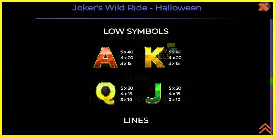 Jokers Wild Ride Halloween מכונת משחק לכסף, תְמוּנָה 6