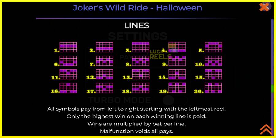 Jokers Wild Ride Halloween מכונת משחק לכסף, תְמוּנָה 7