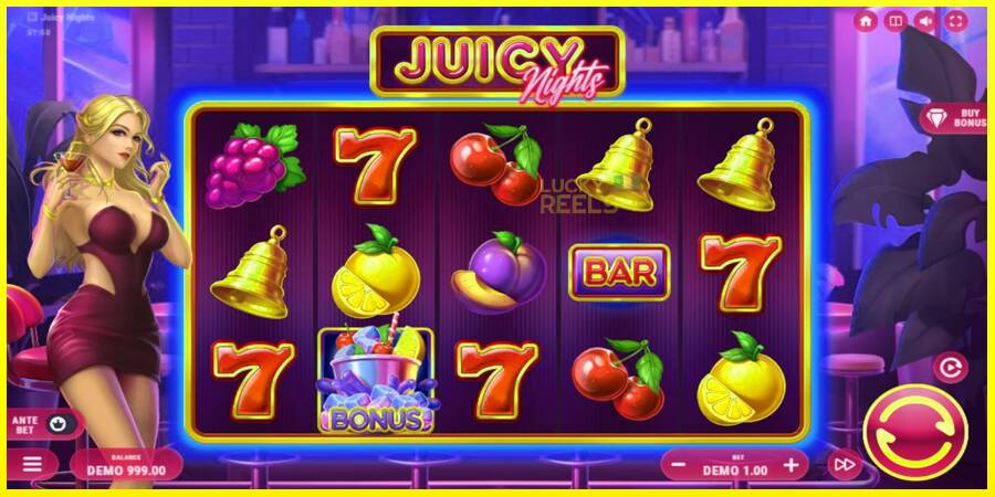 Juicy Nights מכונת משחק לכסף, תְמוּנָה 2