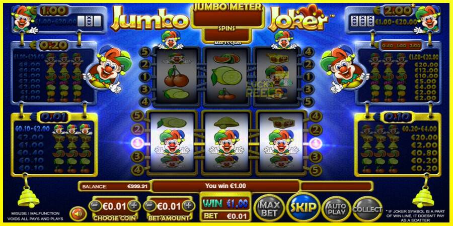 Jumbo Joker מכונת משחק לכסף, תְמוּנָה 3