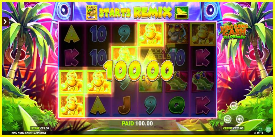 King Kong Cash DJ Prime8 Rapid Fire Jackpots מכונת משחק לכסף, תְמוּנָה 4