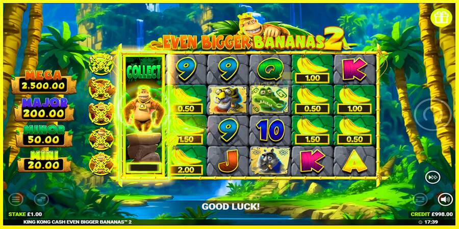 King Kong Cash Even Bigger Bananas 2 מכונת משחק לכסף, תְמוּנָה 2