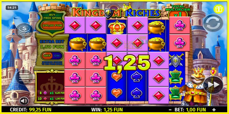 Kingdom Riches מכונת משחק לכסף, תְמוּנָה 2