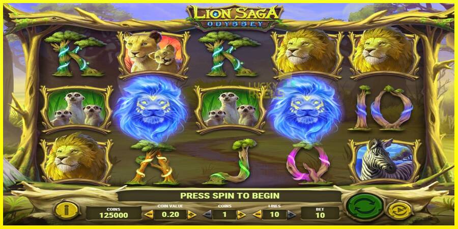 Lion Saga Odyssey מכונת משחק לכסף, תְמוּנָה 1