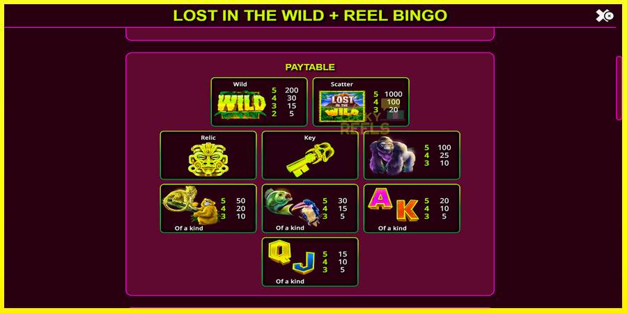 Lost in the Wild with Reel Bingo מכונת משחק לכסף, תְמוּנָה 6