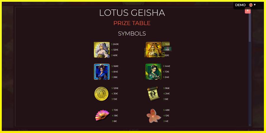 Lotus Geisha מכונת משחק לכסף, תְמוּנָה 5