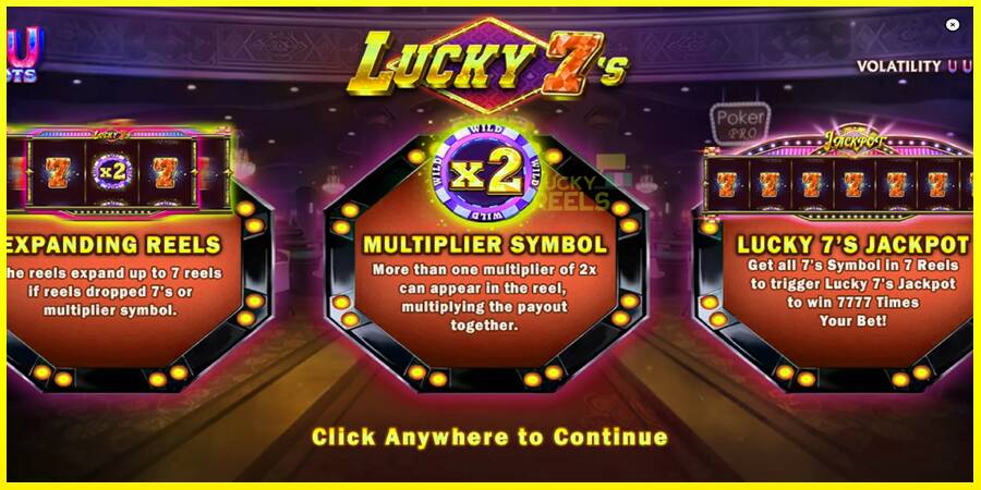 Lucky 7s מכונת משחק לכסף, תְמוּנָה 1