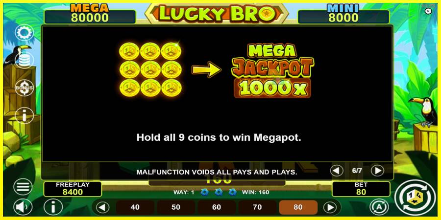 Lucky Bro Hold & Win מכונת משחק לכסף, תְמוּנָה 7