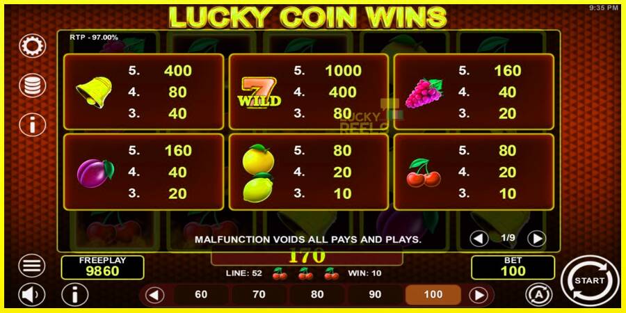 Lucky Coin Wins מכונת משחק לכסף, תְמוּנָה 4