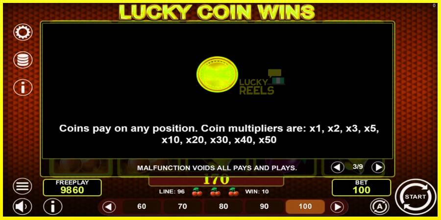 Lucky Coin Wins מכונת משחק לכסף, תְמוּנָה 6