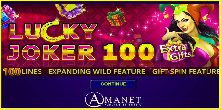 Lucky Joker 100 Extra Gifts מכונת משחק לכסף, תְמוּנָה 1