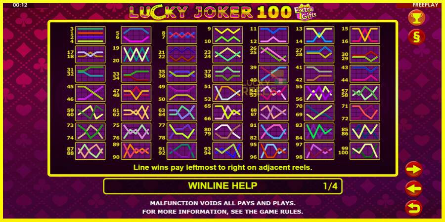 Lucky Joker 100 Extra Gifts מכונת משחק לכסף, תְמוּנָה 6