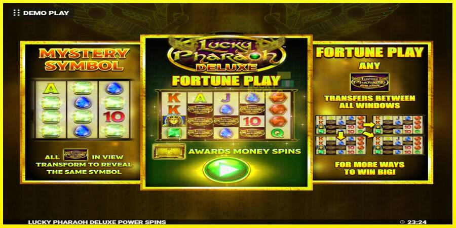 Lucky Pharaoh Deluxe Fortune Play מכונת משחק לכסף, תְמוּנָה 1