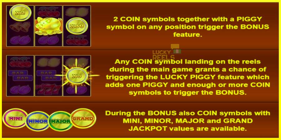 Lucky Piggies 2 Hold & Win מכונת משחק לכסף, תְמוּנָה 5