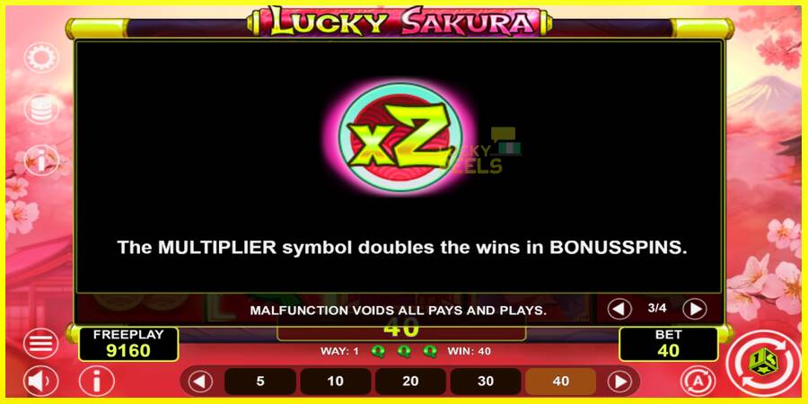 Lucky Sakura Win Spins מכונת משחק לכסף, תְמוּנָה 7