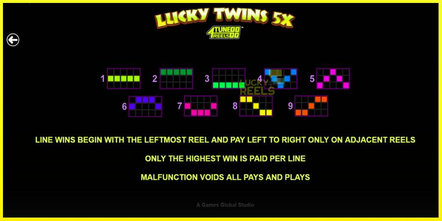 Lucky Twins 5X 4Tune Reels מכונת משחק לכסף, תְמוּנָה 7