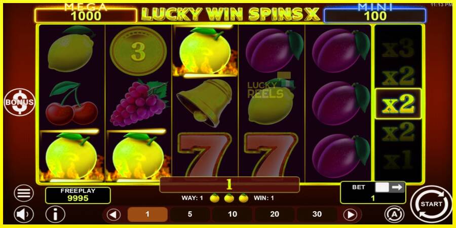 Lucky Win Spins X מכונת משחק לכסף, תְמוּנָה 3