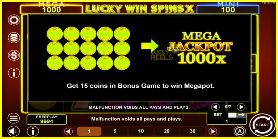 Lucky Win Spins X מכונת משחק לכסף, תְמוּנָה 7