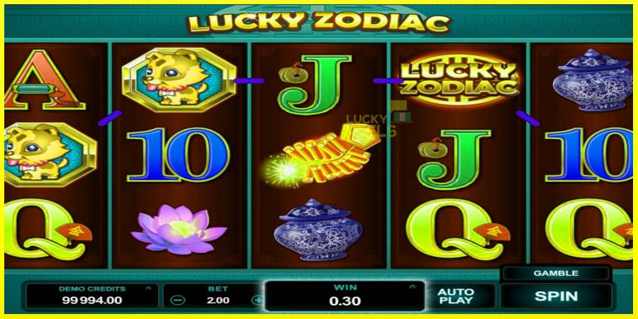 Lucky Zodiac מכונת משחק לכסף, תְמוּנָה 3