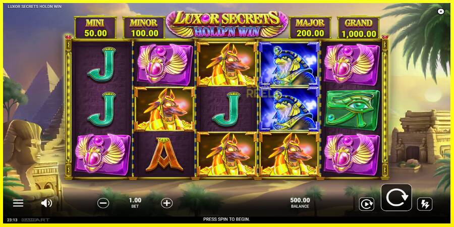 Luxor Secrets Holdn Win מכונת משחק לכסף, תְמוּנָה 2