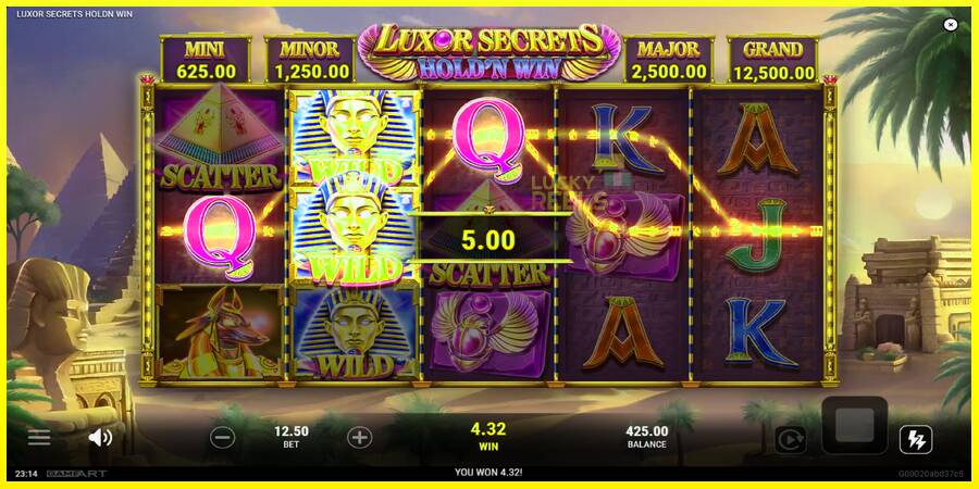 Luxor Secrets Holdn Win מכונת משחק לכסף, תְמוּנָה 3