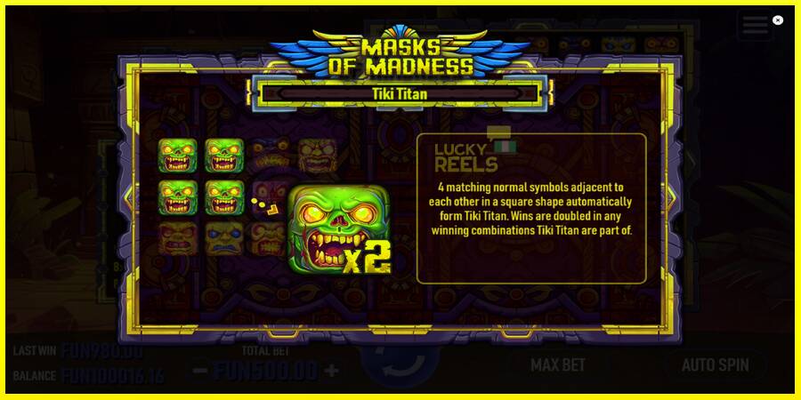 Masks of Madness מכונת משחק לכסף, תְמוּנָה 6