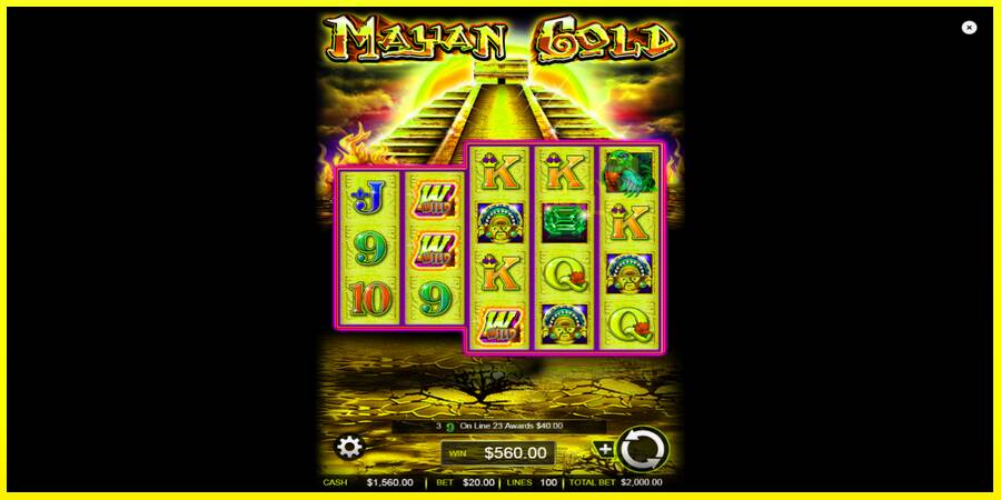 Mayan Gold מכונת משחק לכסף, תְמוּנָה 3